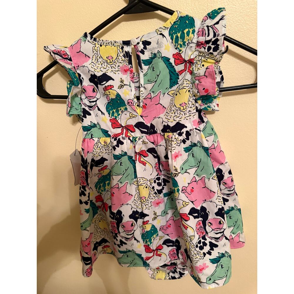 Wrangler Baby Girls 18 Months Farm Animal Dress & Bloomers Set NWT - Picture 5 of 8